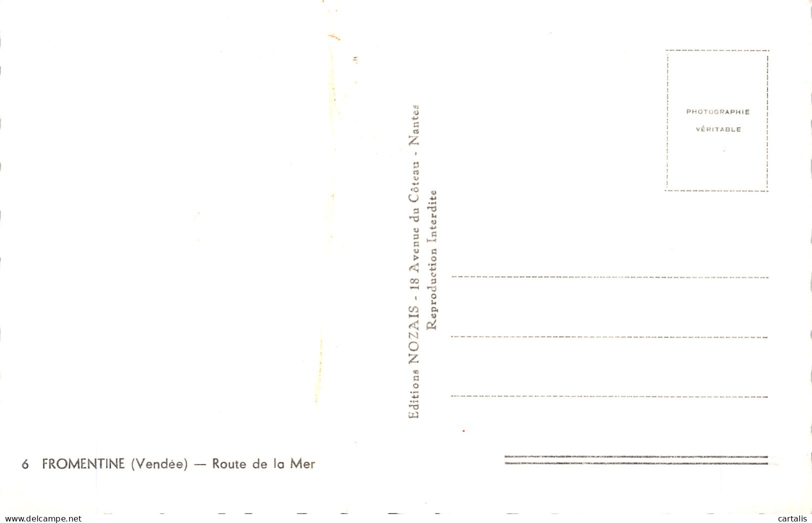 85-FROMENTINE-N° 4430-D/0257 - Sonstige & Ohne Zuordnung