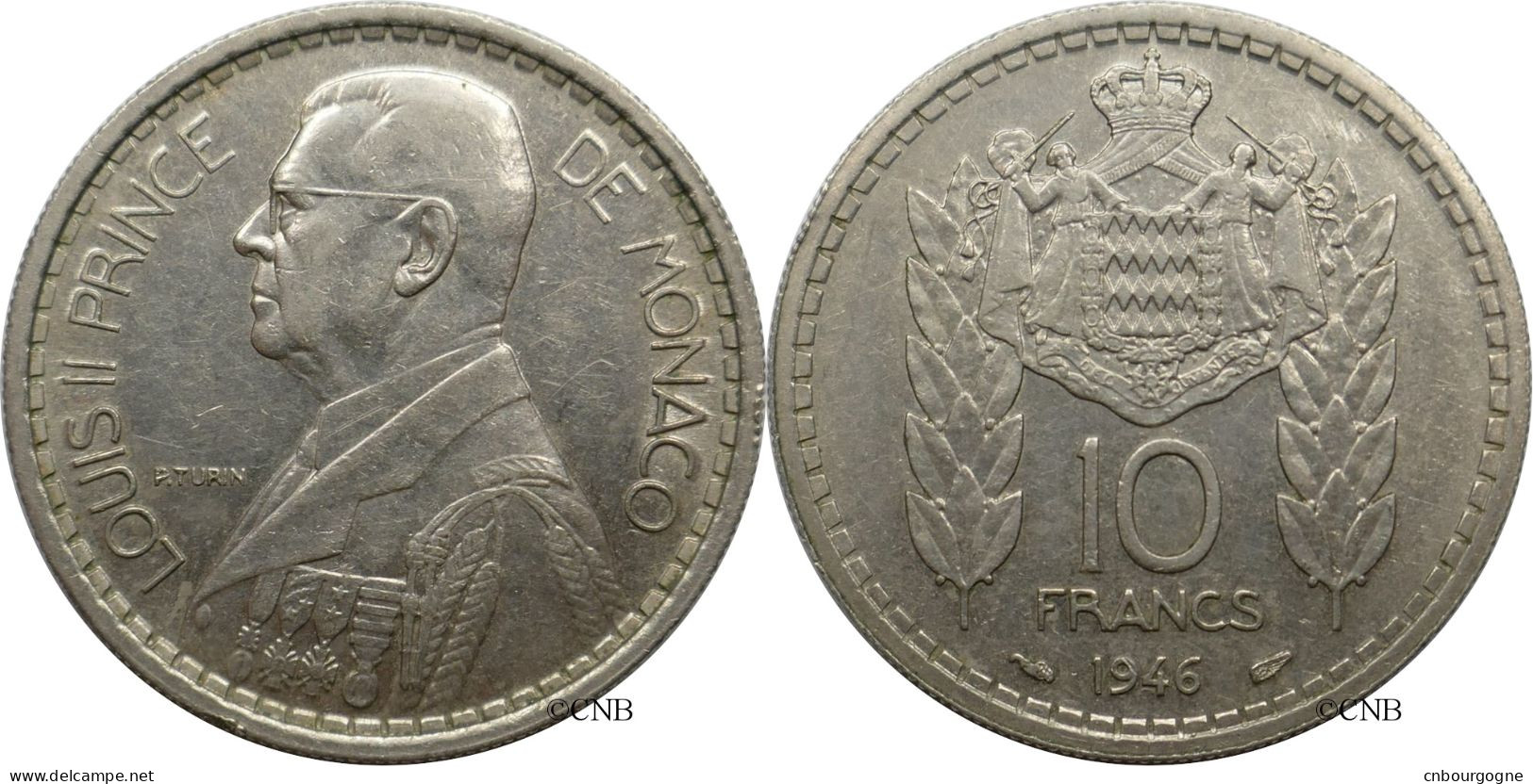 Monaco - Principauté - Louis II - 10 Francs 1946 - TTB+/AU50 - Mon6138 - 1922-1949 Luigi II