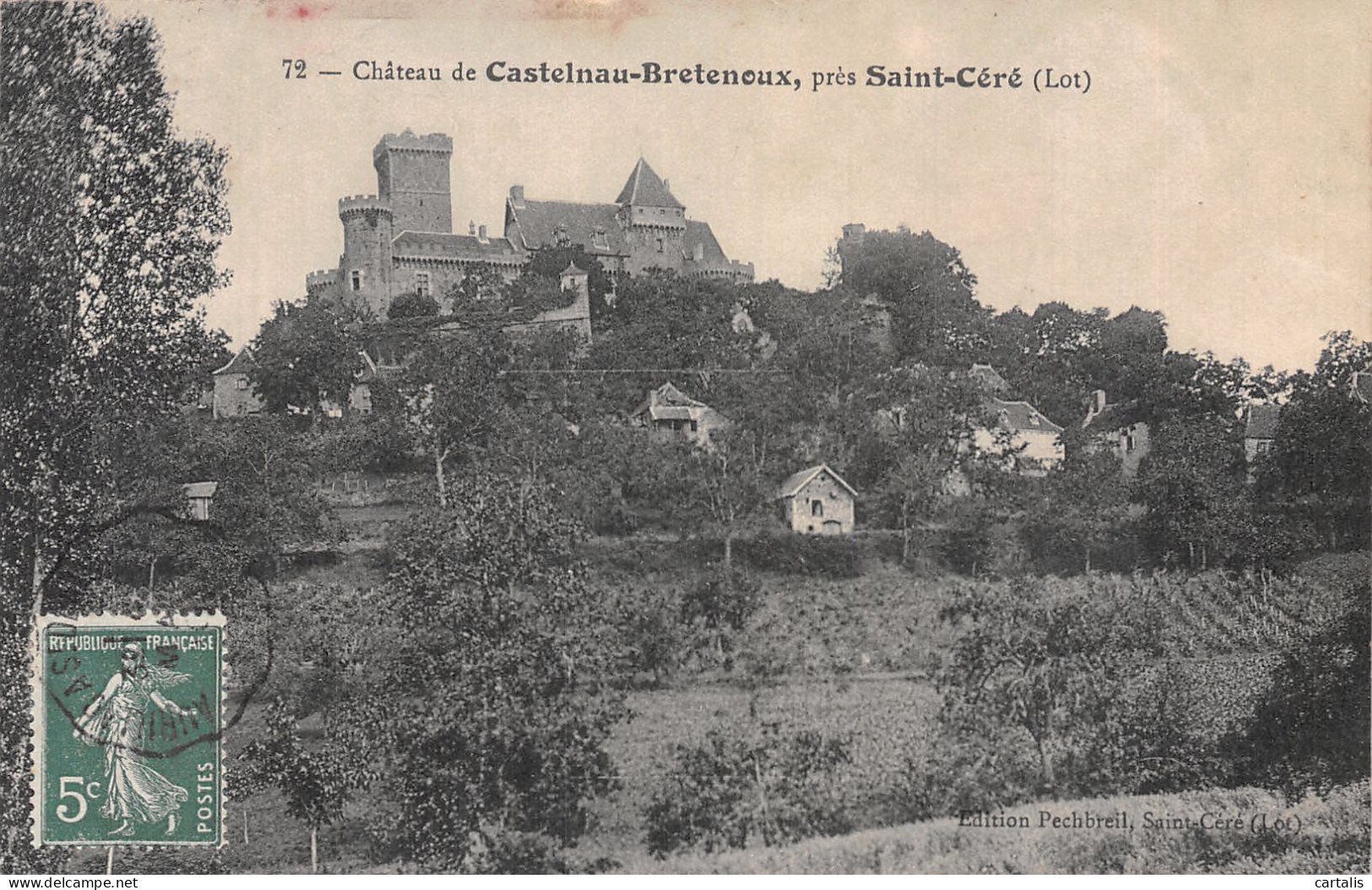 46-CHATEAU DE CASTELNAU BRETENOUX-N° 4430-C/0029 - Other & Unclassified