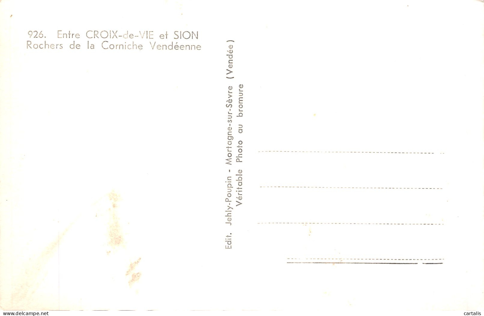 85-CROIX DE VIE-N° 4430-B/0297 - Sonstige & Ohne Zuordnung