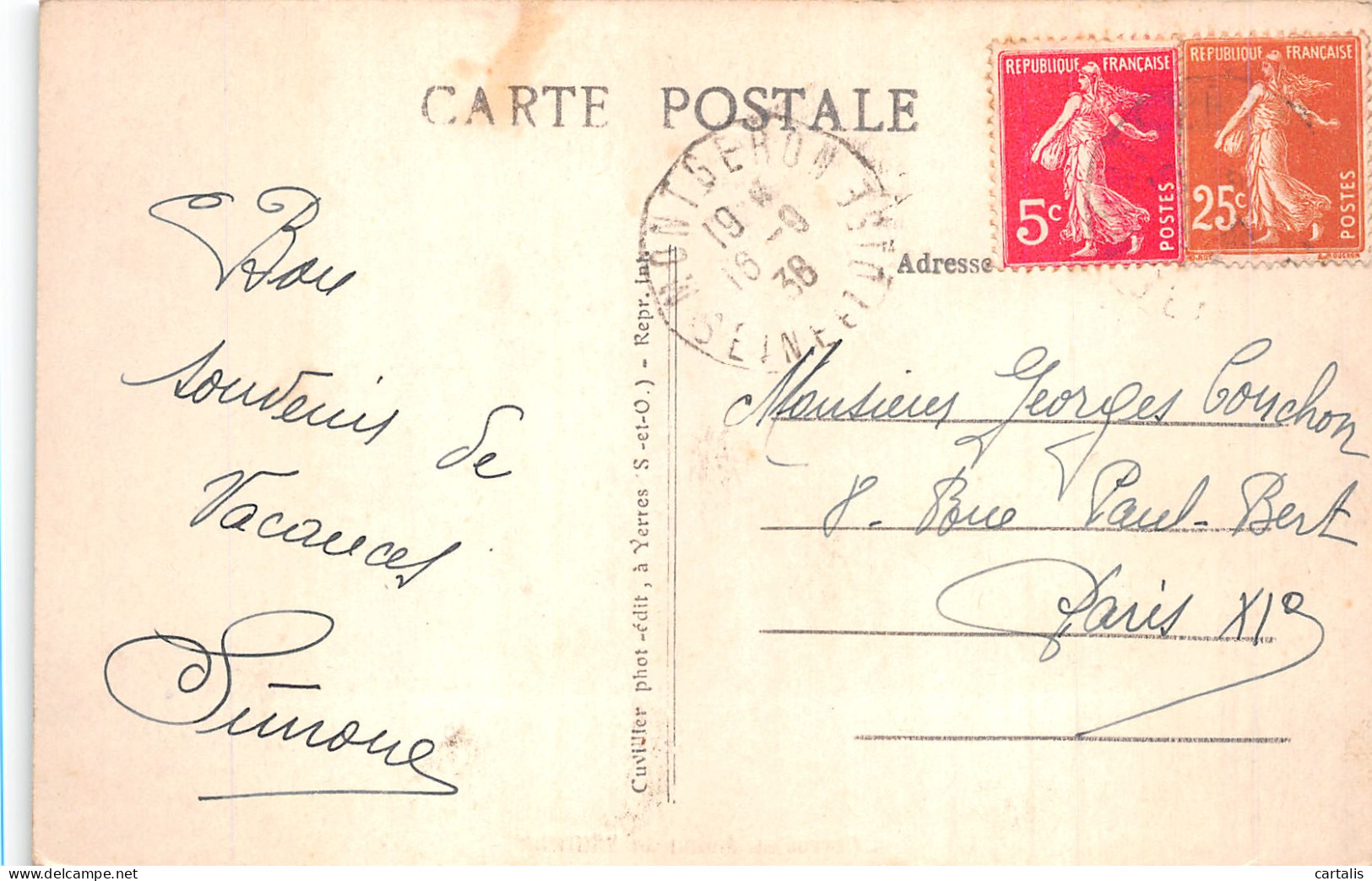 91-L YERRES -N° 4430-B/0289 - Other & Unclassified