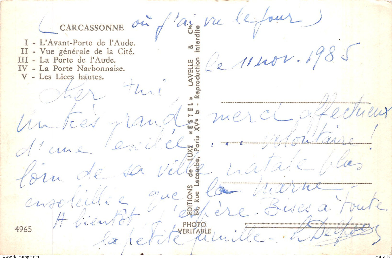 11-CARCASSONNE-N° 4430-B/0165 - Carcassonne