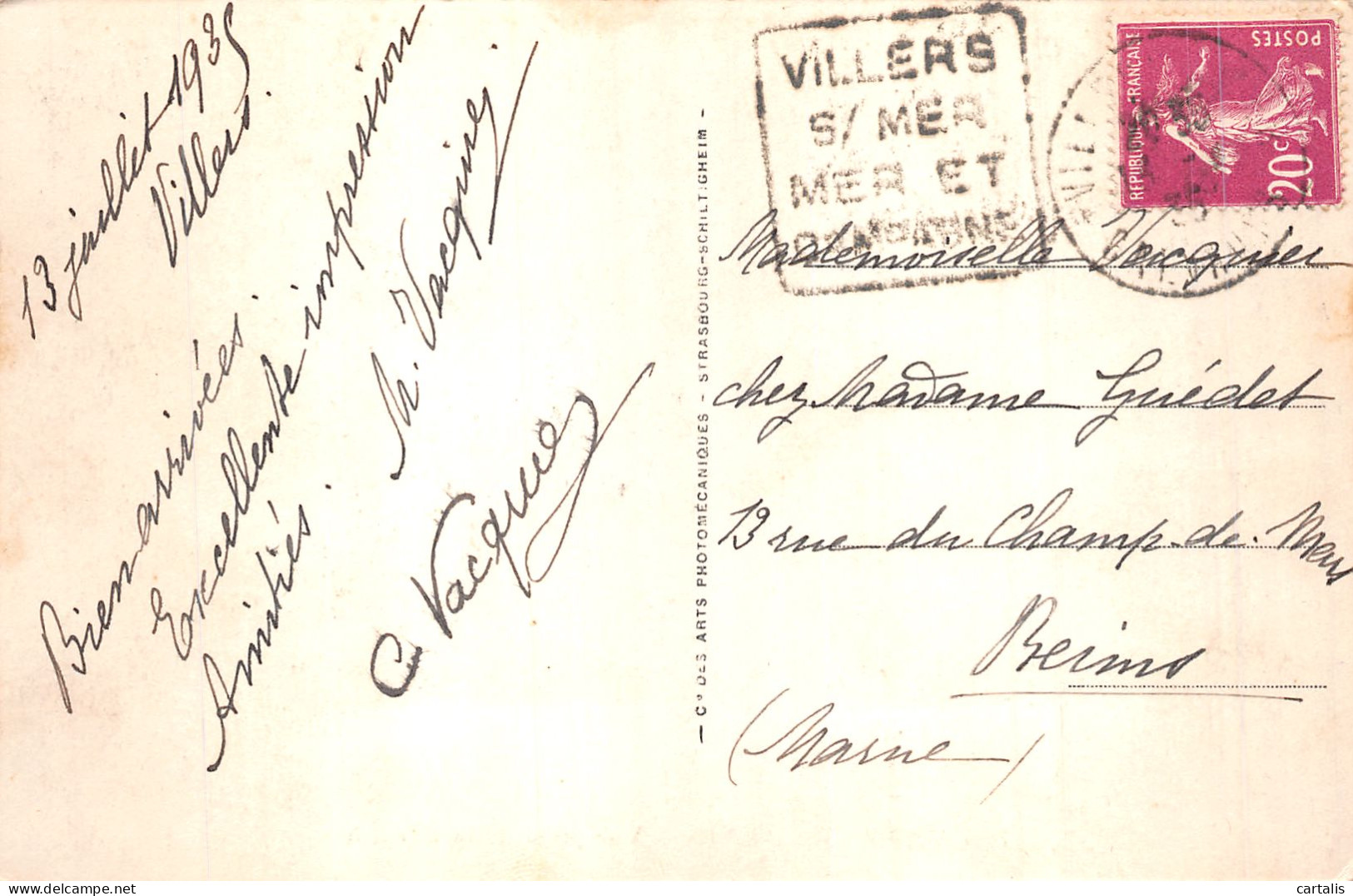 14-VILLERS SUR MER-N° 4430-F/0363 - Villers Sur Mer