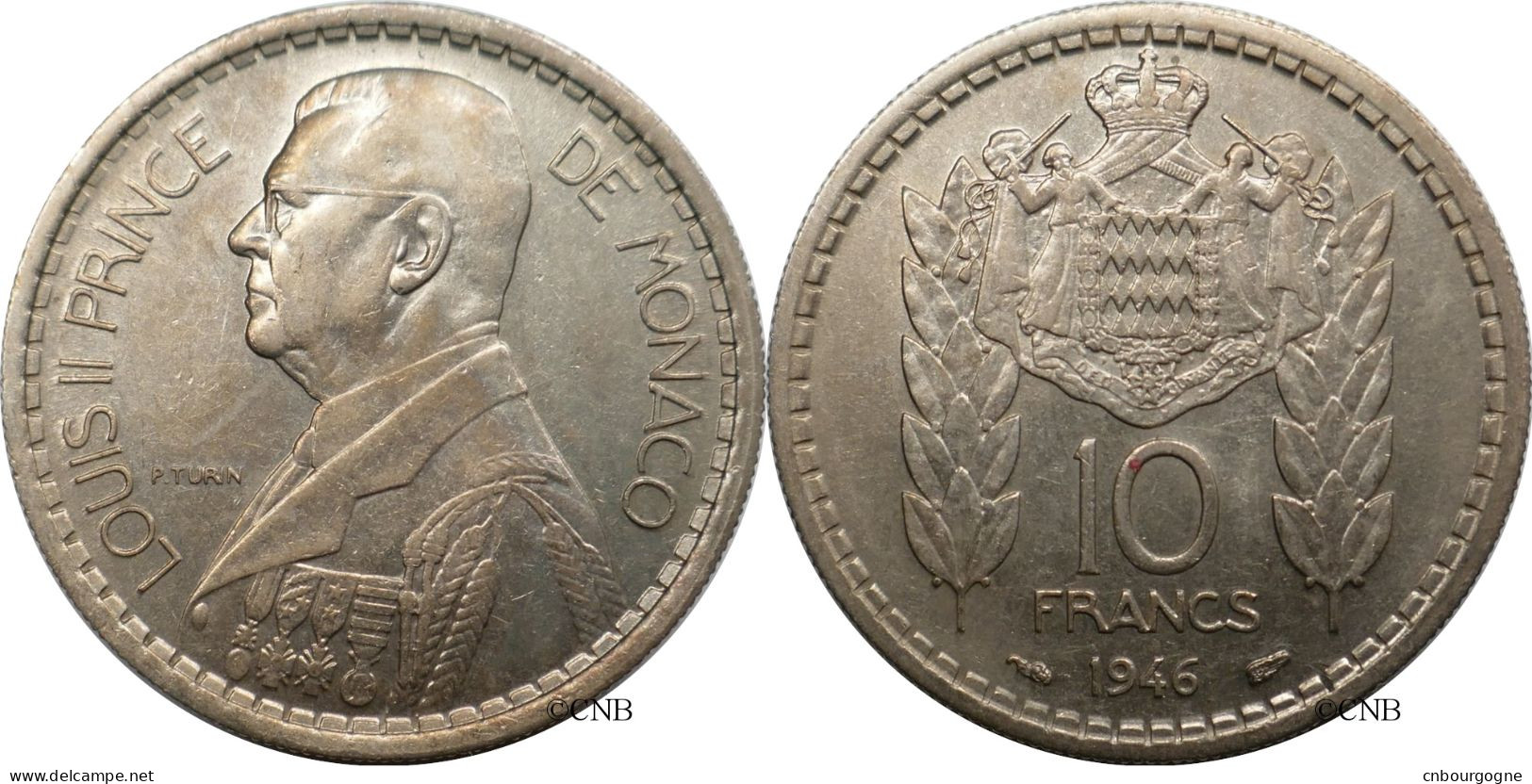 Monaco - Principauté - Louis II - 10 Francs 1946 - TTB+/AU50 - Mon6744 - 1922-1949 Louis II