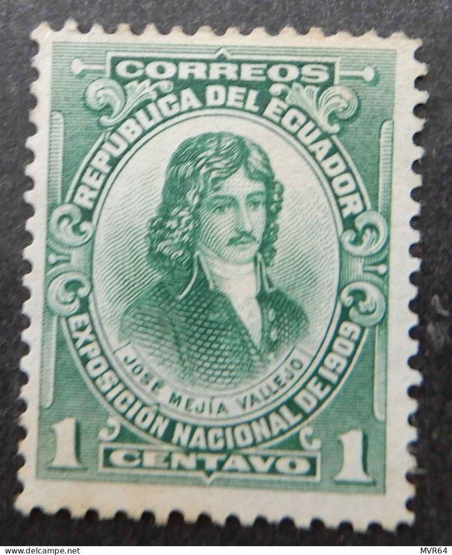 Ecuador 1909 (2) Jose Mejia De Lequerica - Ecuador