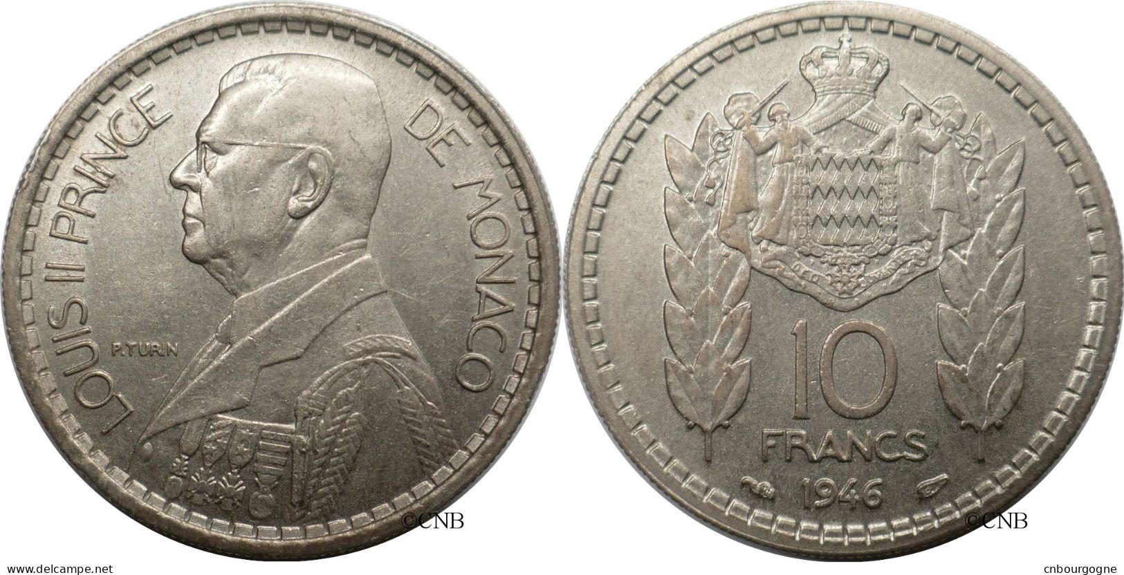 Monaco - Principauté - Louis II - 10 Francs 1946 - TTB+/AU50 - Mon6745 - 1922-1949 Louis II