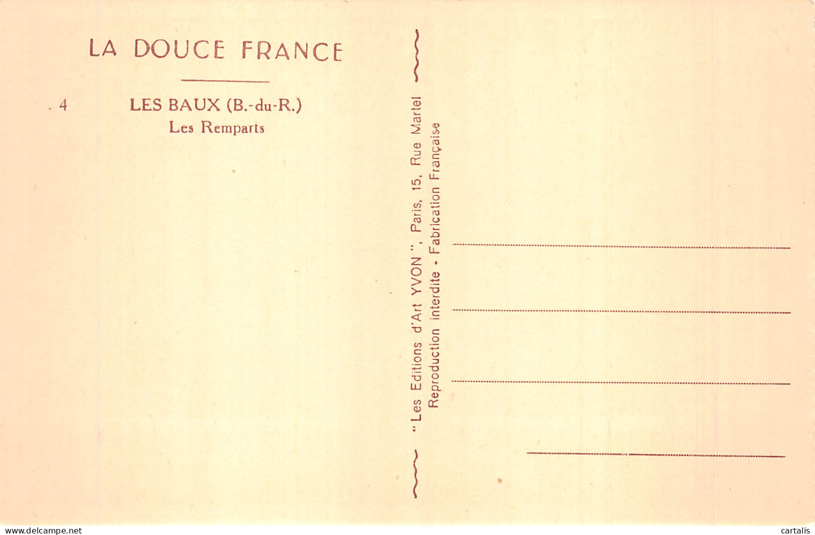 13-LES BAUX -N° 4430-H/0279 - Les-Baux-de-Provence