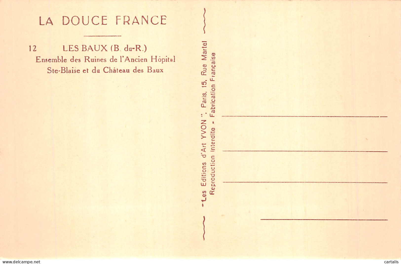 13-LES BAUX -N° 4430-H/0285 - Les-Baux-de-Provence