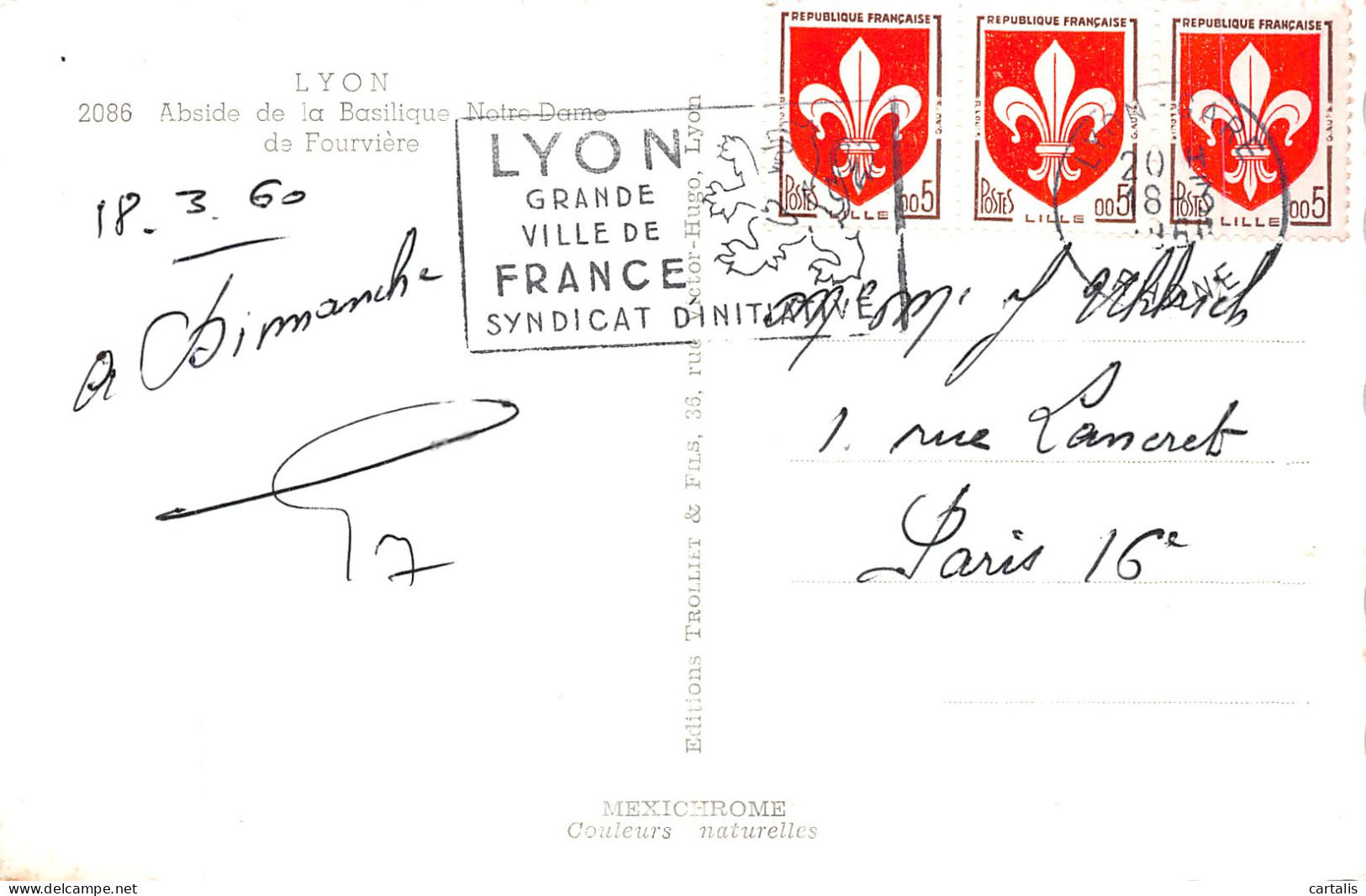 69-LYON-N° 4430-H/0189 - Andere & Zonder Classificatie