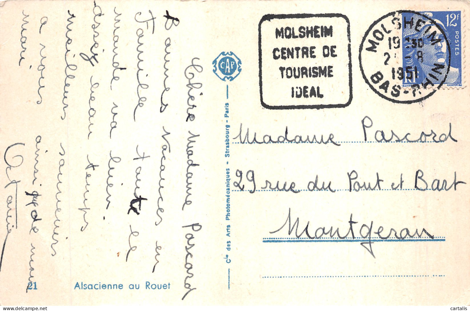 67-ALSACIENNE AU ROUET-N° 4430-H/0135 - Other & Unclassified