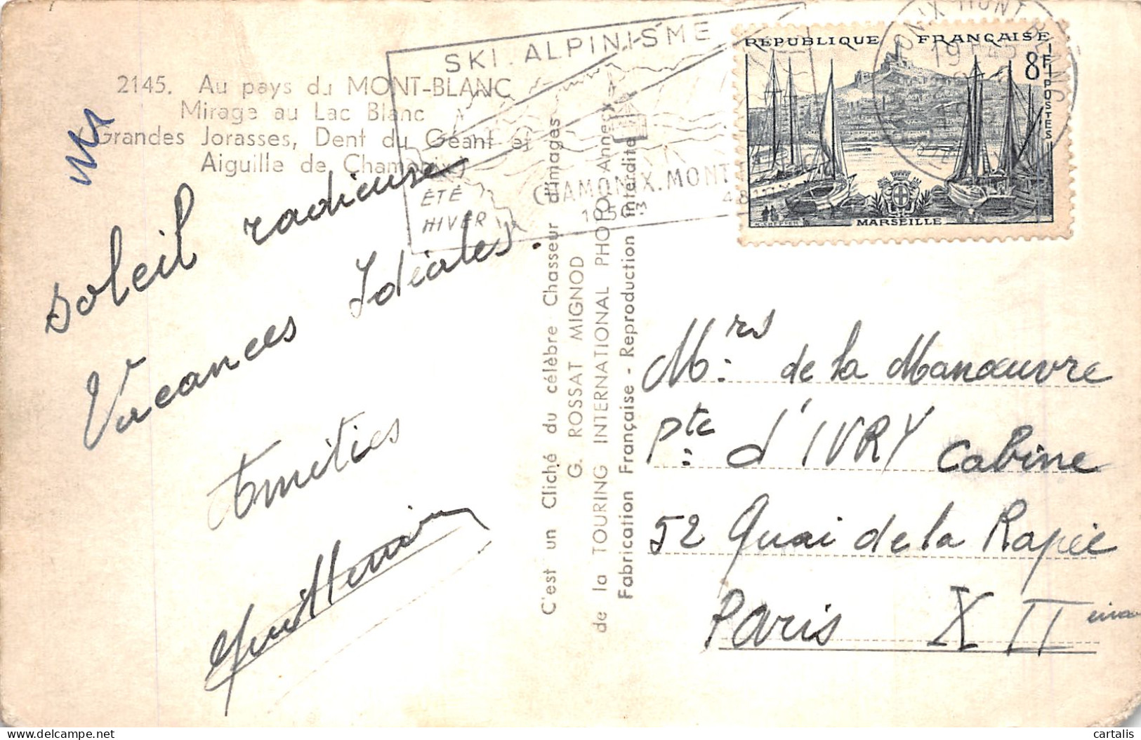 74-LE MONT BLANC-N° 4430-H/0125 - Other & Unclassified