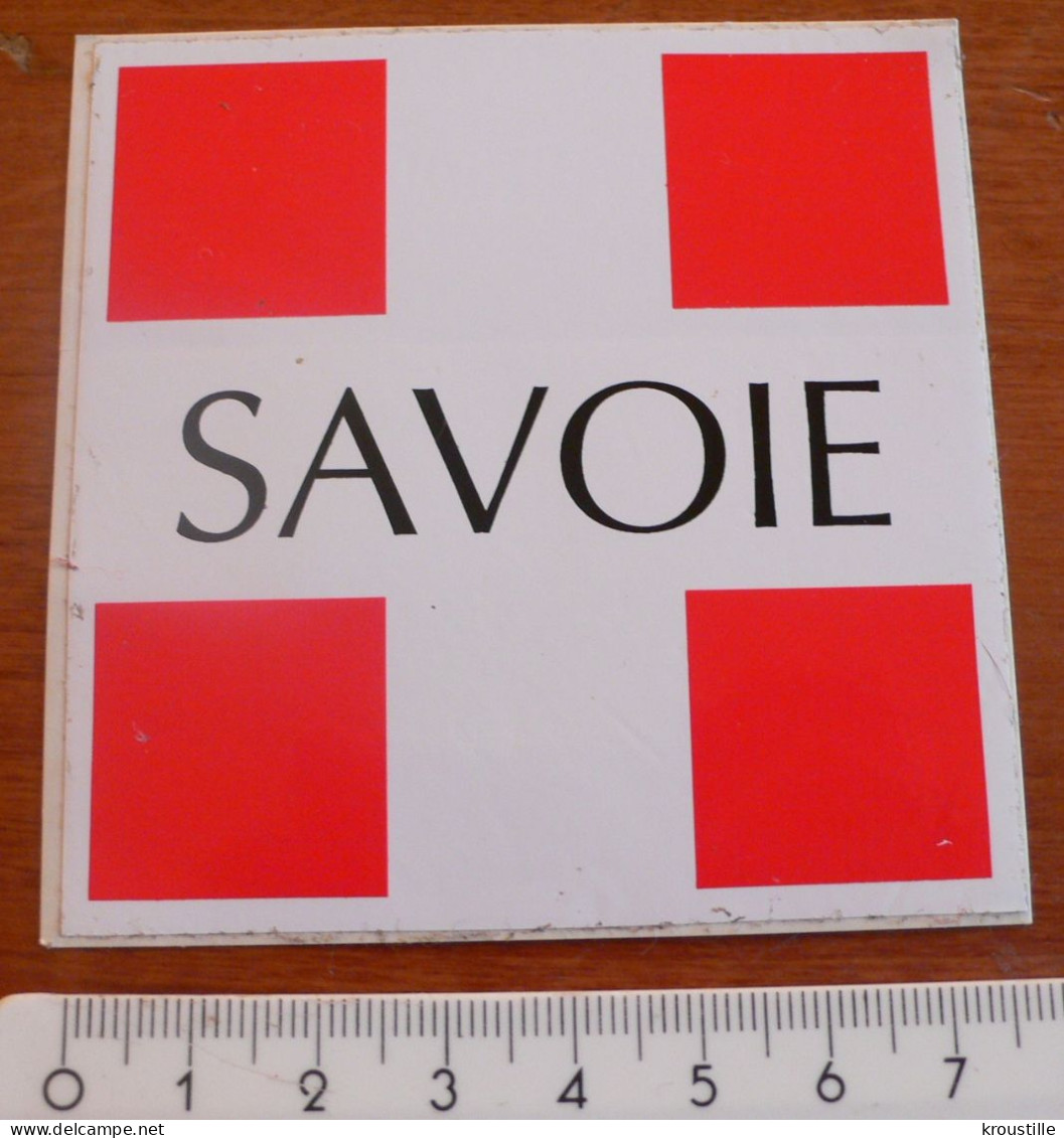 AUTOCOLLANT SAVOIE - DRAPEAU CARRE - Stickers