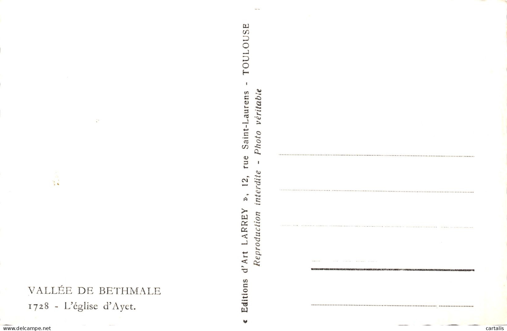 09-VALLEE DE BETHMALE-N° 4430-H/0013 - Other & Unclassified