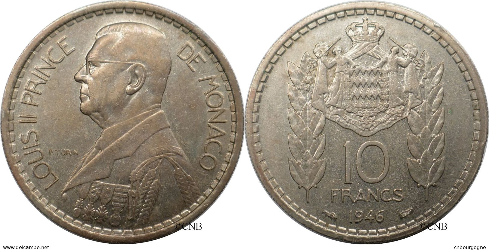 Monaco - Principauté - Louis II - 10 Francs 1946 - TTB+/AU50 - Mon6746 - 1922-1949 Luigi II