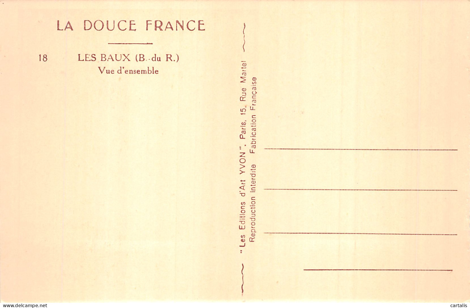 13-LES BAUX DE PROVENCE-N° 4430-G/0345 - Les-Baux-de-Provence