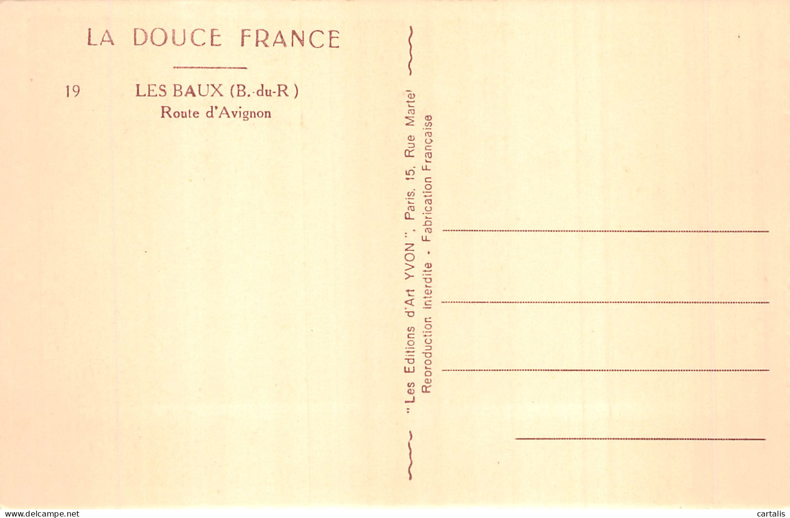 13-LES BAUX DE PROVENCE-N° 4430-G/0347 - Les-Baux-de-Provence