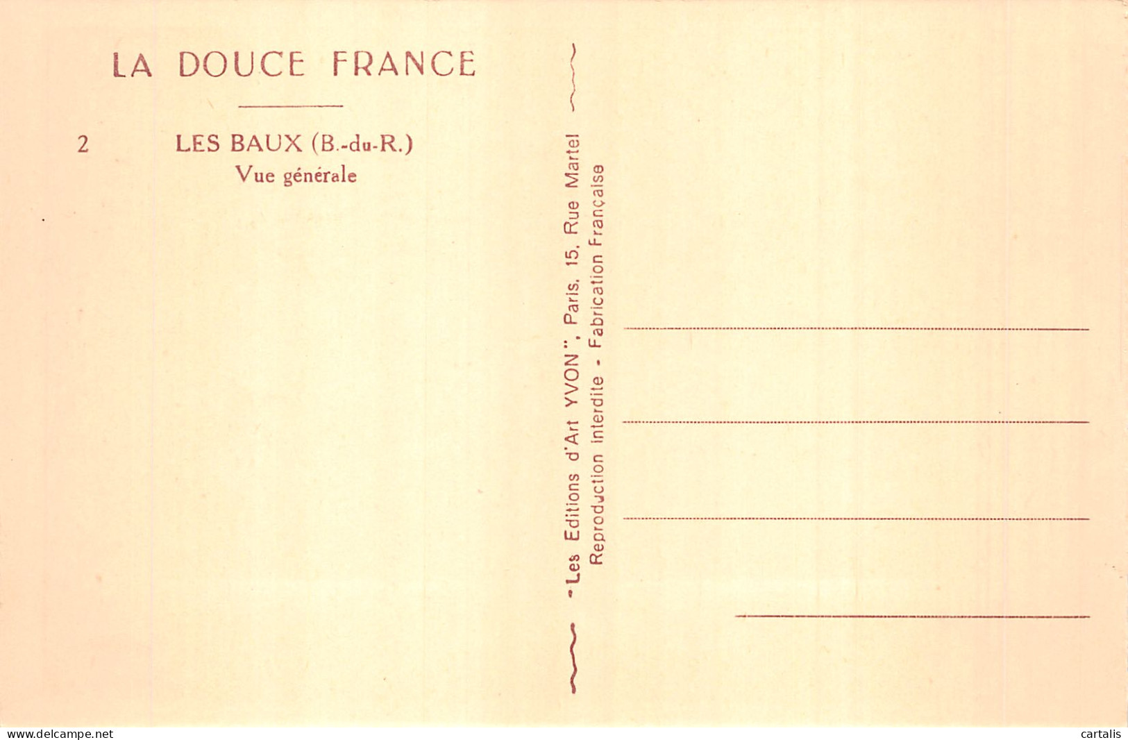 13-LES BAUX DE PROVENCE-N° 4430-G/0341 - Les-Baux-de-Provence