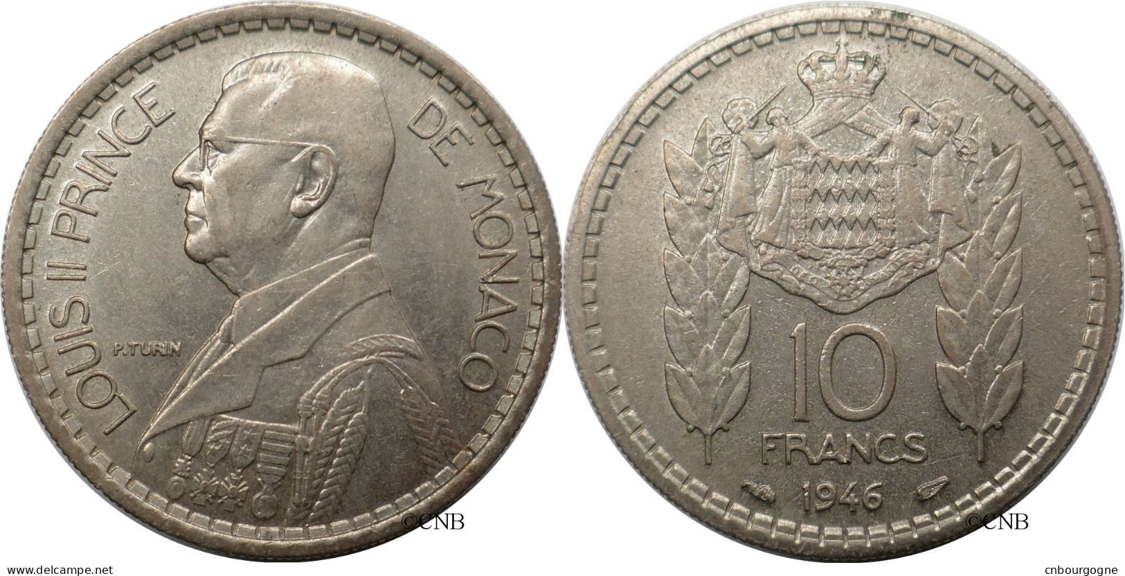 Monaco - Principauté - Louis II - 10 Francs 1946 - TTB+/AU50 - Mon6748 - 1922-1949 Louis II.