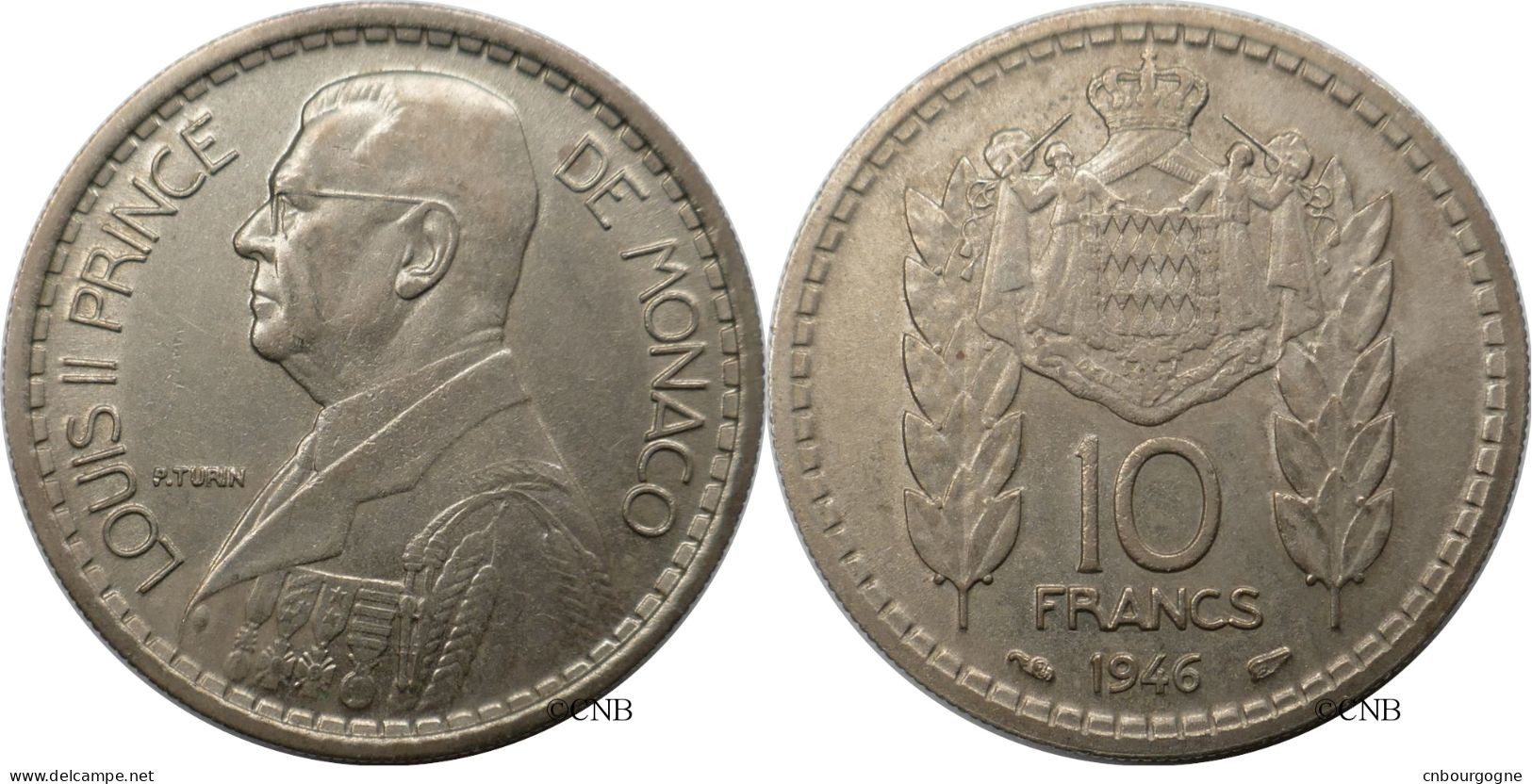 Monaco - Principauté - Louis II - 10 Francs 1946 - TTB+/AU50 - Mon6749 - 1922-1949 Louis II