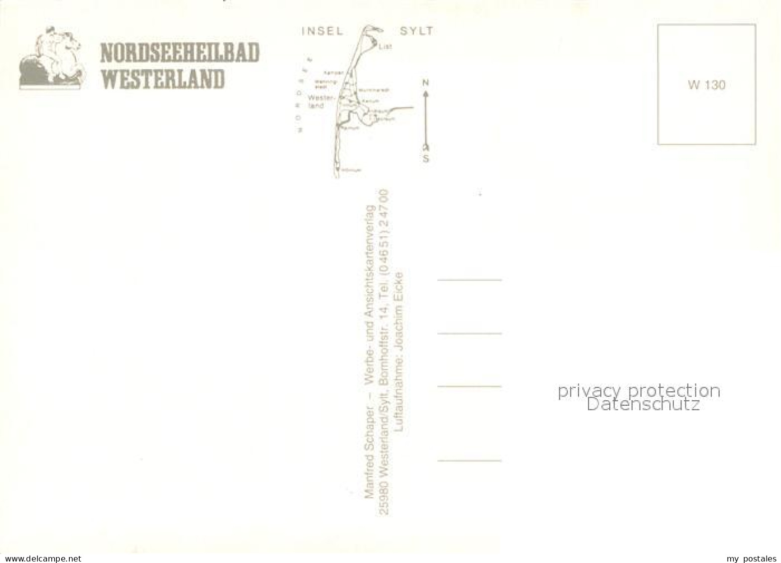 73725630 Westerland Sylt Fliegeraufnahme Westerland Sylt - Other & Unclassified