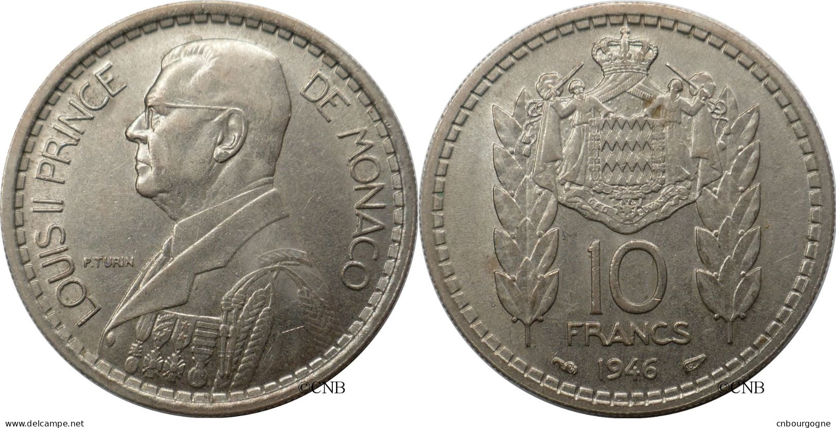 Monaco - Principauté - Louis II - 10 Francs 1946 - TTB+/AU50 - Mon6750 - 1922-1949 Louis II.