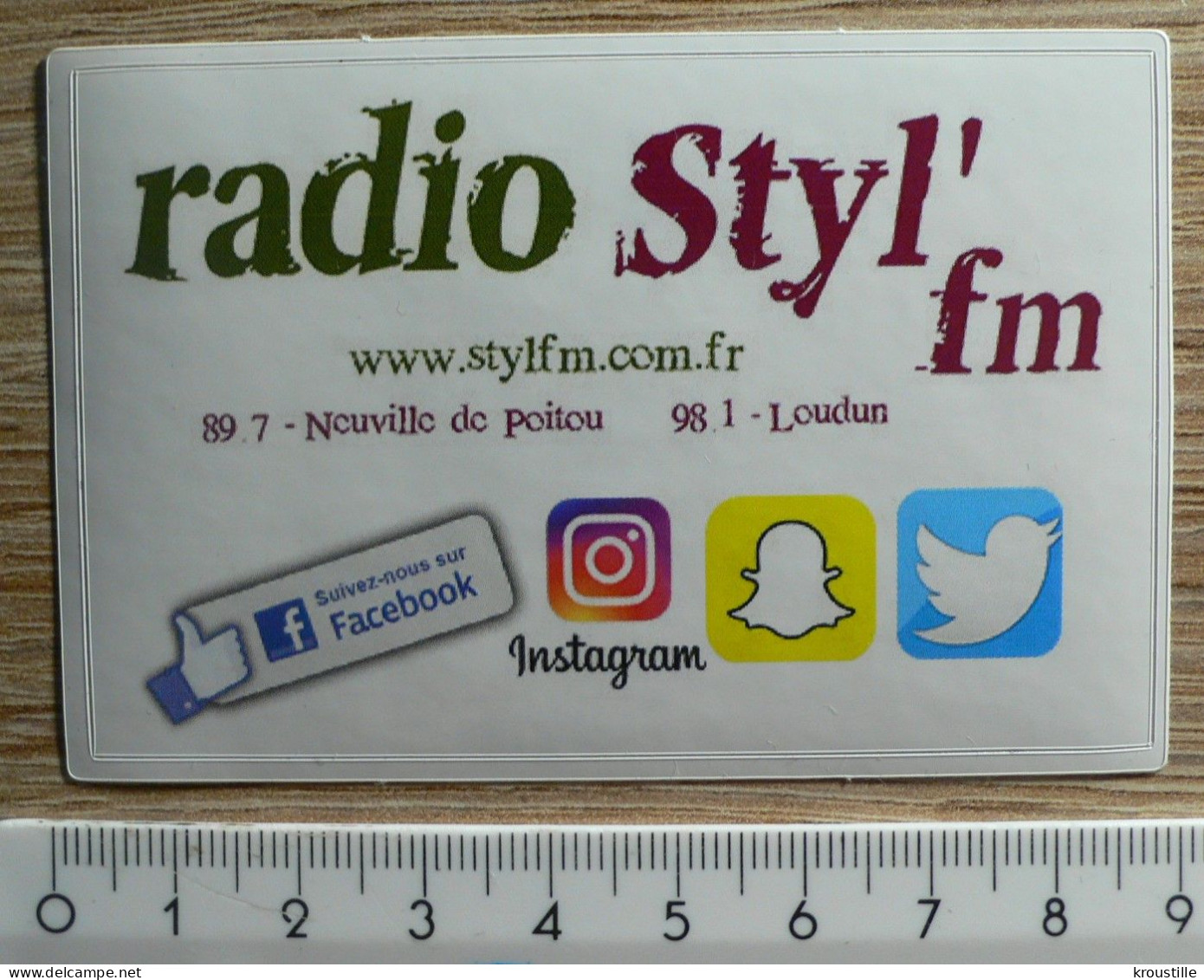 AUTOCOLLANT RADIO STYL' FM - Aufkleber