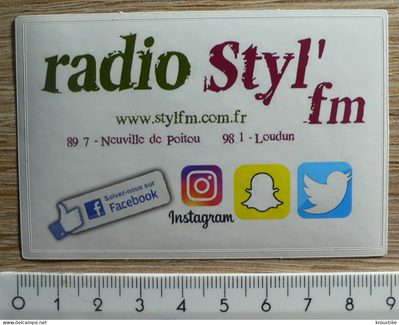 AUTOCOLLANT RADIO STYL' FM - Autocollants