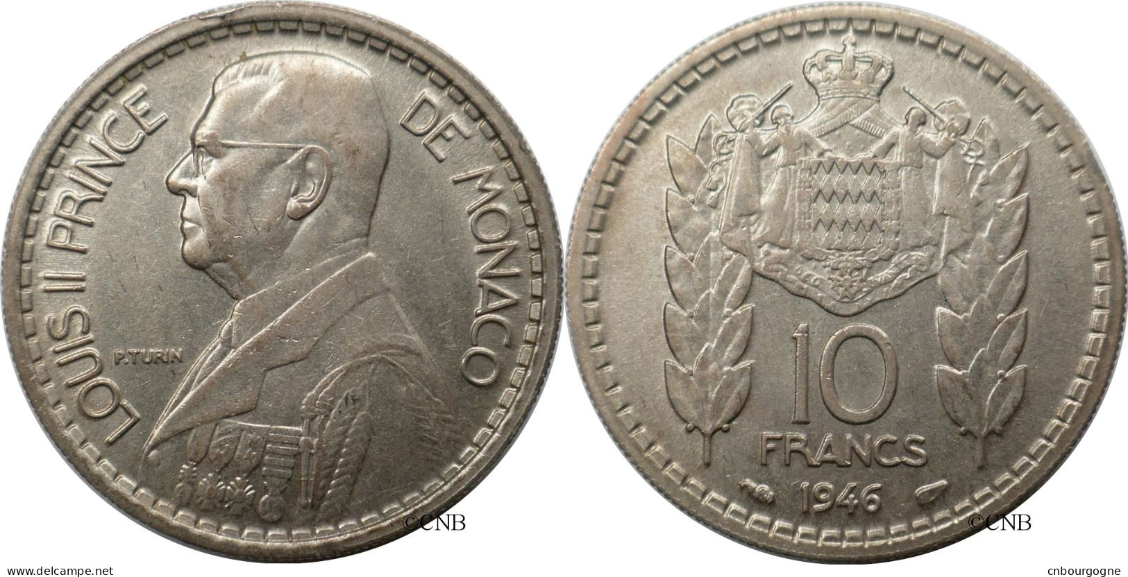 Monaco - Principauté - Louis II - 10 Francs 1946 - TTB+/AU50 - Mon6752 - 1922-1949 Louis II.