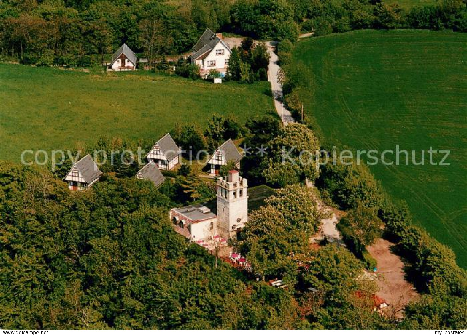 73725609 Naumburg  Saale Restaurant Cafe Appartements Bismarckturm Fliegeraufnah - Naumburg (Saale)