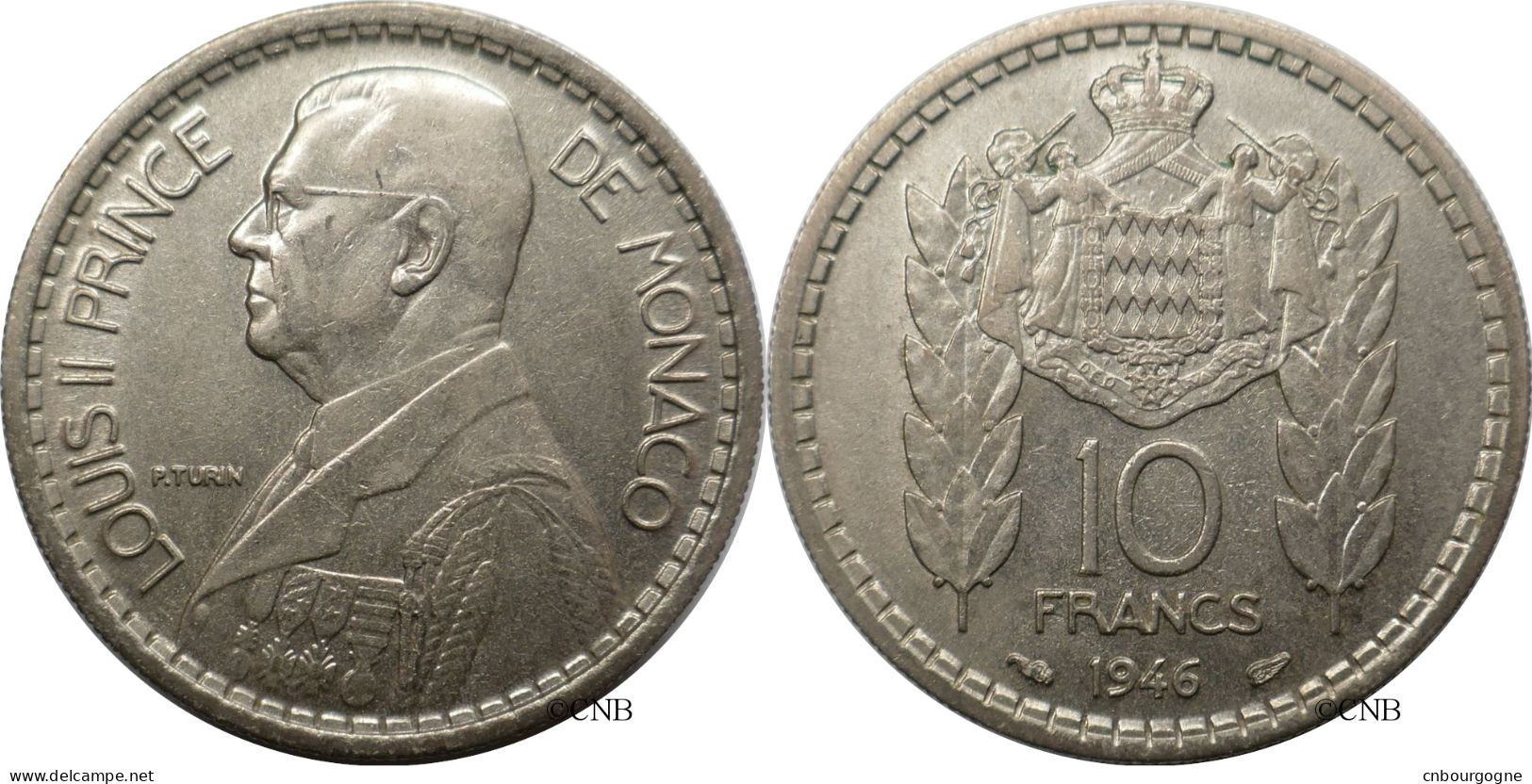 Monaco - Principauté - Louis II - 10 Francs 1946 - TTB+/AU50 - Mon6753 - 1922-1949 Louis II.