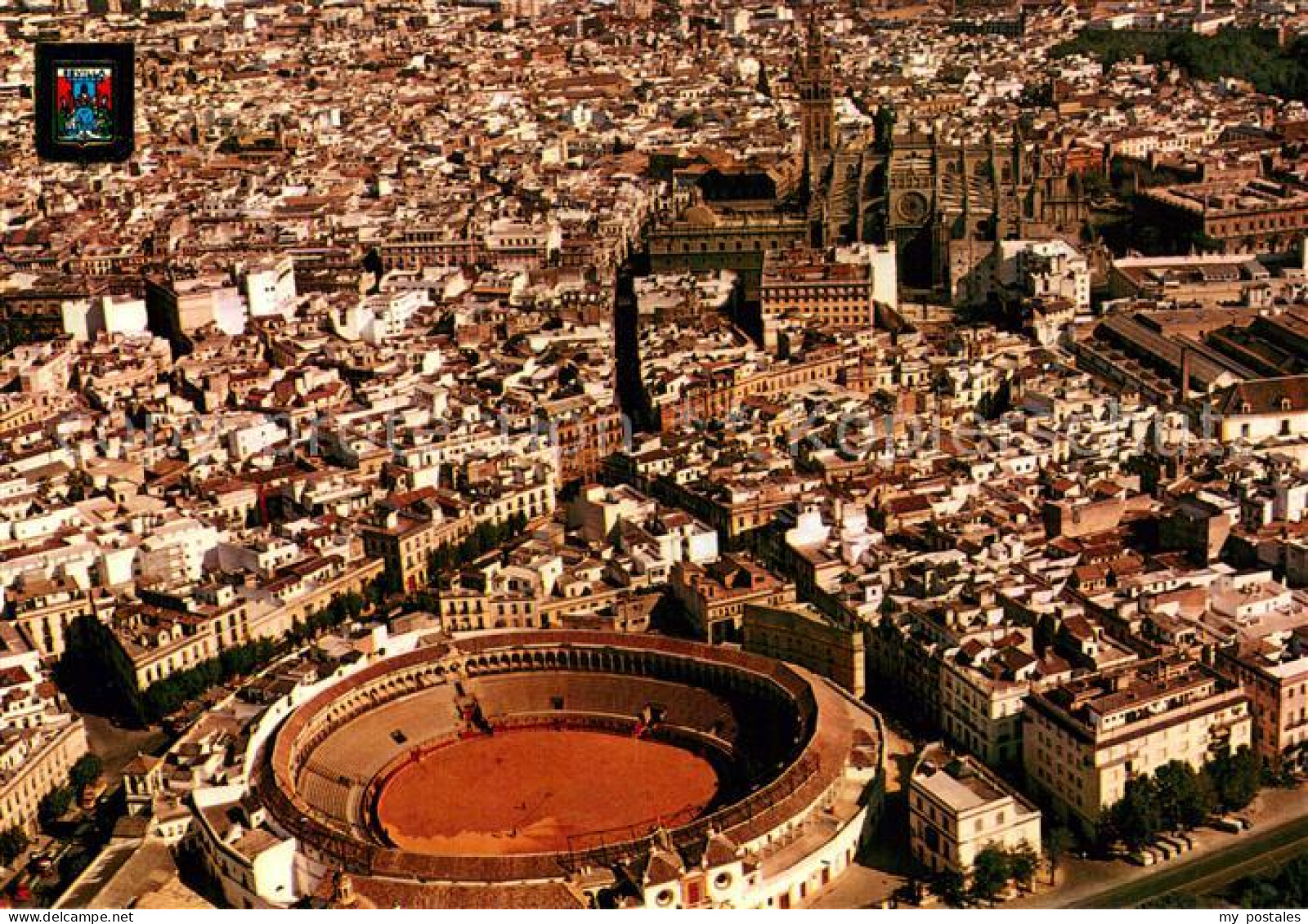 73725606 Sevilla Andalucia Vista General Y Plaza De Toros Vista Aérea Sevilla An - Other & Unclassified