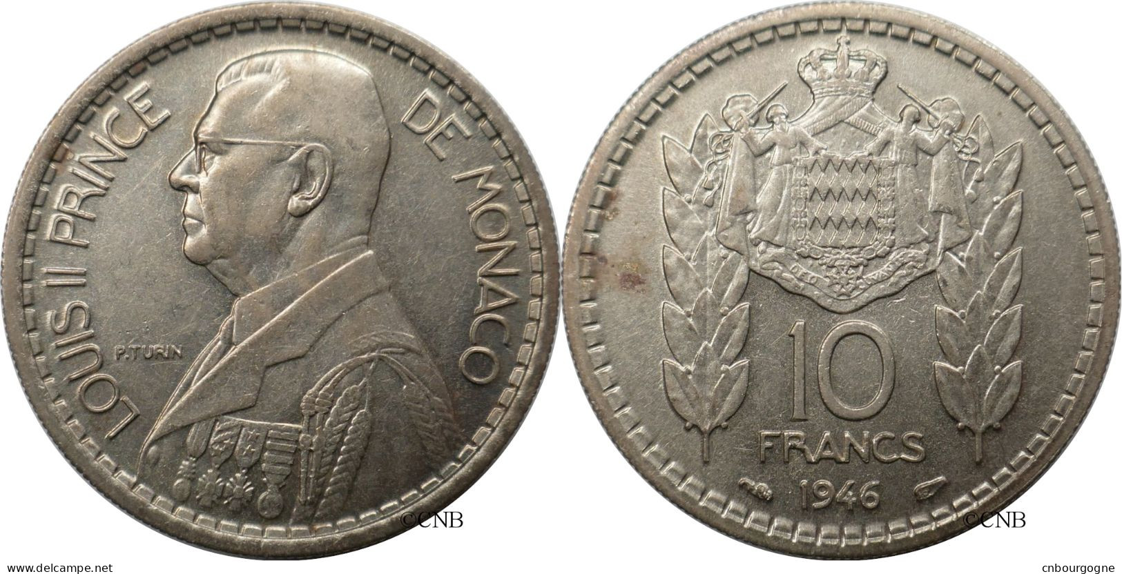 Monaco - Principauté - Louis II - 10 Francs 1946 - TTB+/AU50 - Mon6754 - 1922-1949 Louis II.