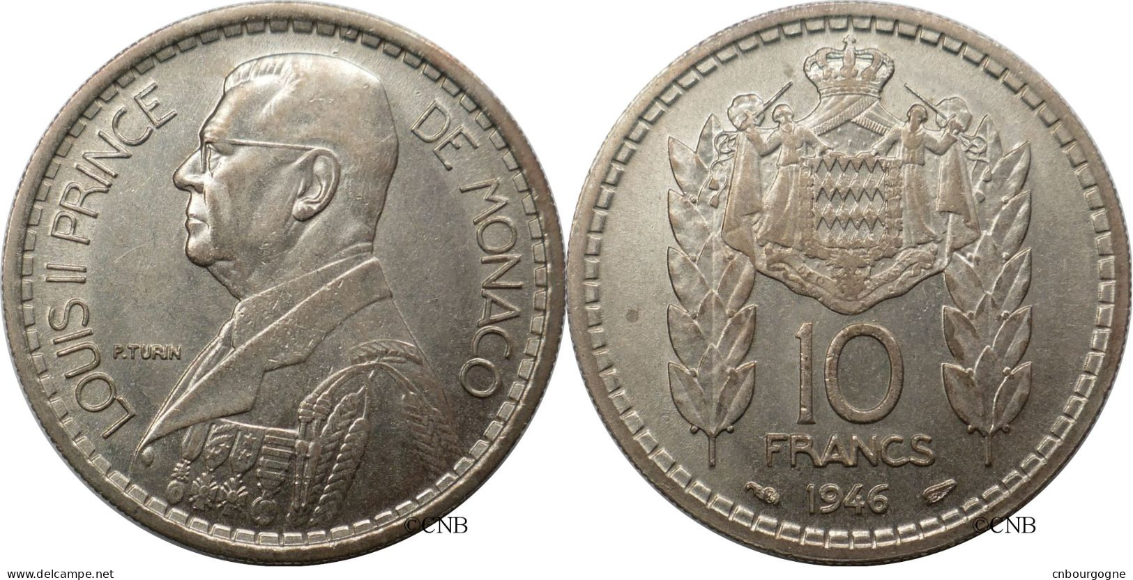 Monaco - Principauté - Louis II - 10 Francs 1946 - TTB+/AU50 - Mon6755 - 1922-1949 Luigi II