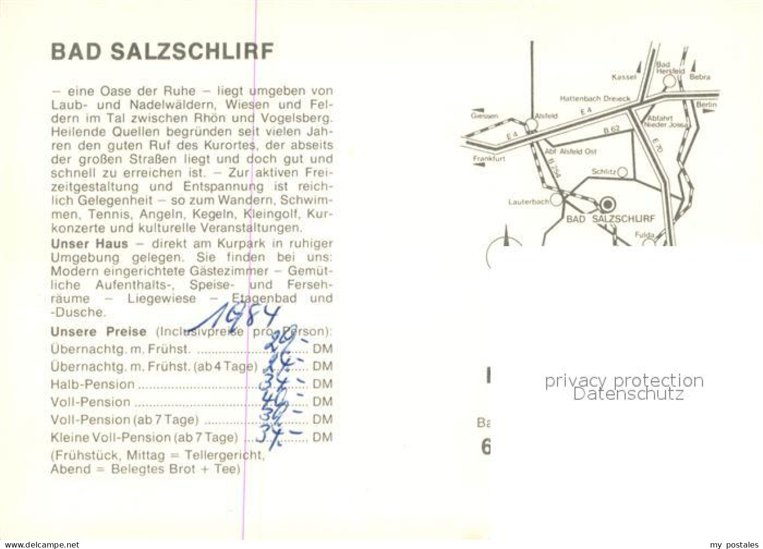 73725581 Bad Salzschlirf Hotel Paradies Restaurant Bad Salzschlirf - Altri & Non Classificati