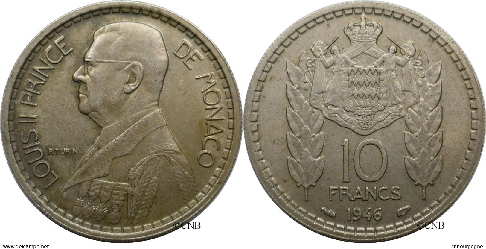 Monaco - Principauté - Louis II - 10 Francs 1946 - SUP/AU55 - Mon6139 - 1922-1949 Luigi II