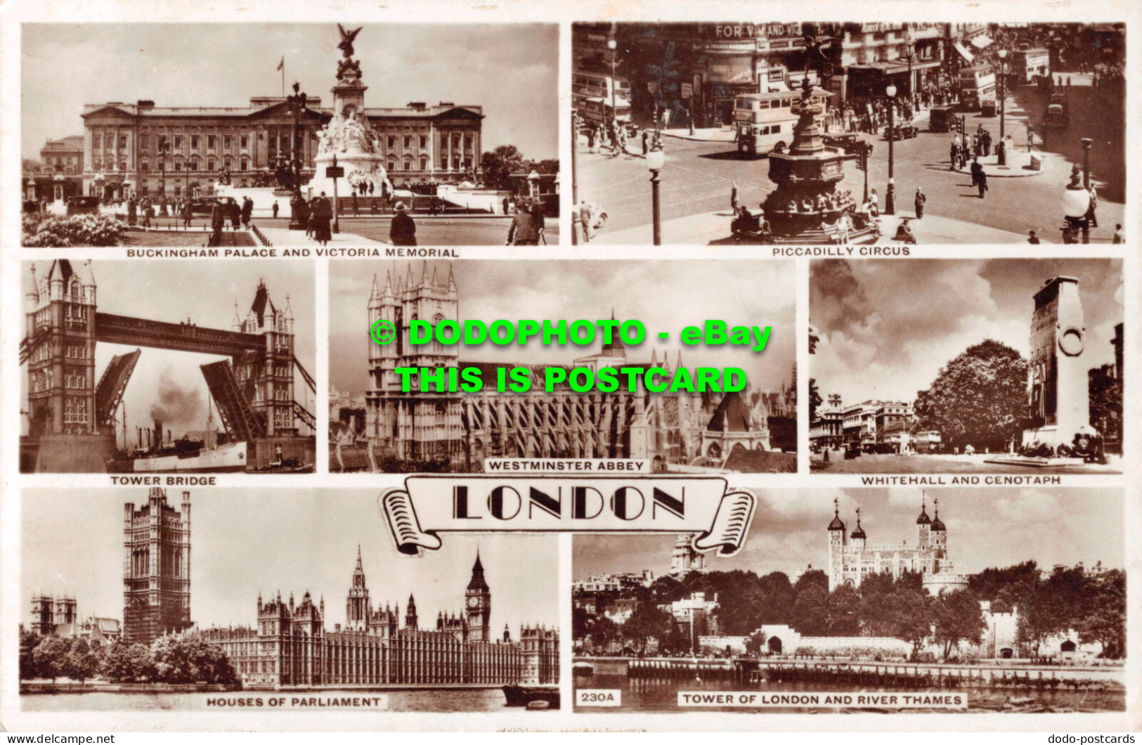 R545773 London. 230A. RP. 1957. Multi View - Autres & Non Classés