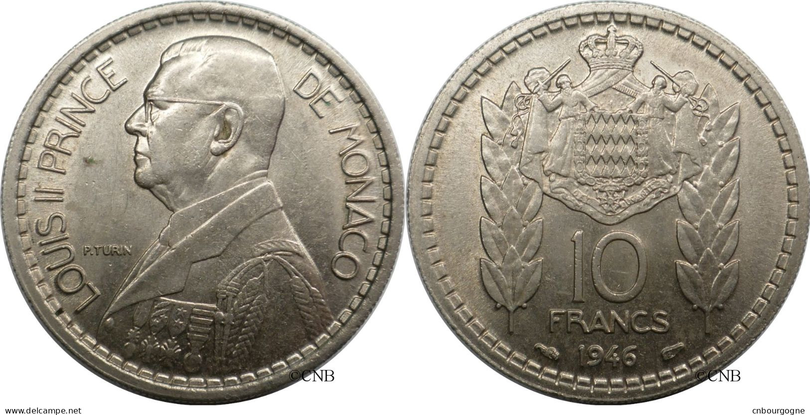 Monaco - Principauté - Louis II - 10 Francs 1946 - SUP/AU55 - Mon6560 - 1922-1949 Louis II.