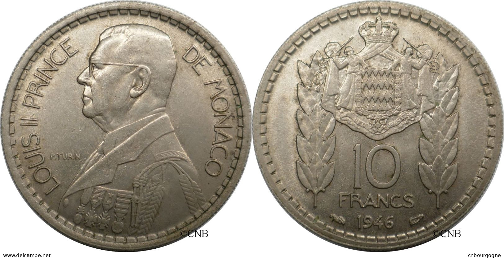 Monaco - Principauté - Louis II - 10 Francs 1946 - SUP/AU55 - Mon6561 - 1922-1949 Louis II