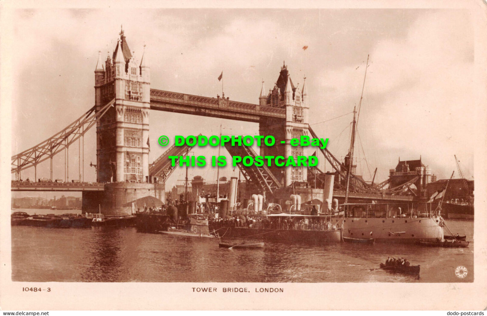 R545822 10484 3. Tower Bridge. London. Rotary Photo. RP - Andere & Zonder Classificatie