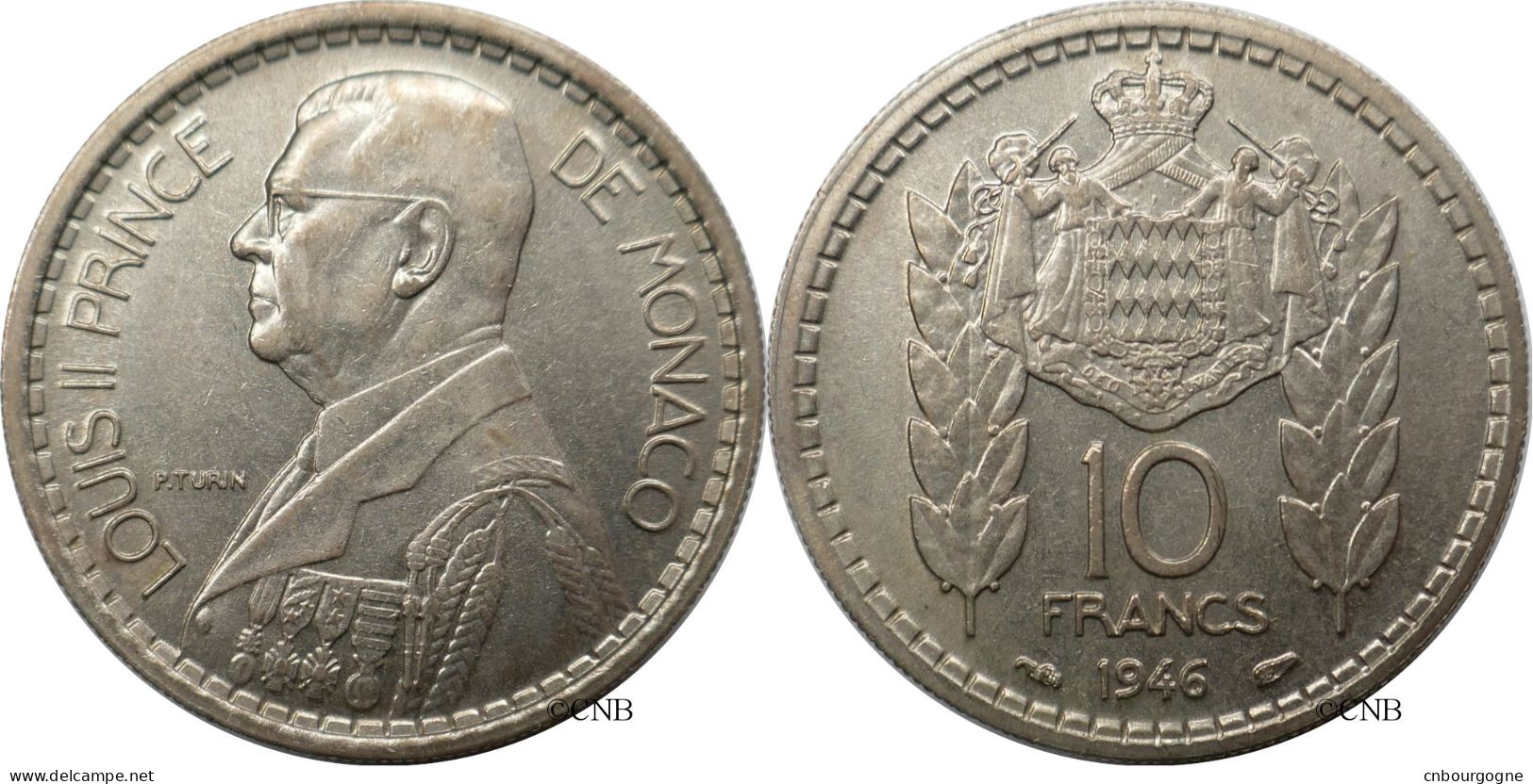 Monaco - Principauté - Louis II - 10 Francs 1946 - SUP/AU55 - Mon6758 - 1922-1949 Luigi II