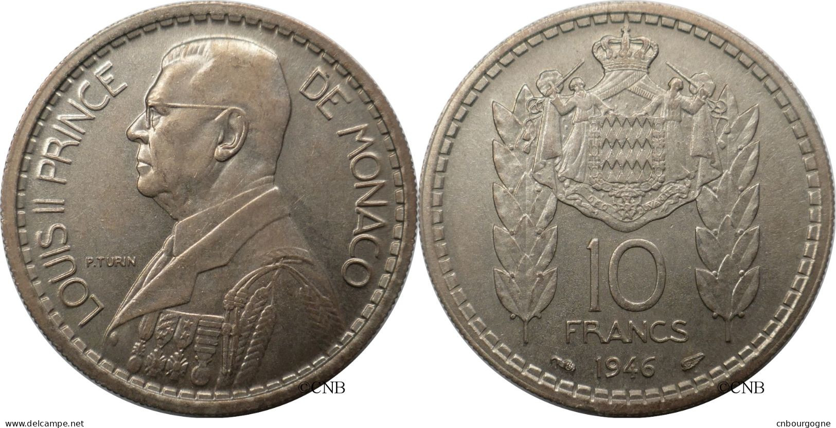 Monaco - Principauté - Louis II - 10 Francs 1946 - SUP/AU55 - Mon6759 - 1922-1949 Luigi II