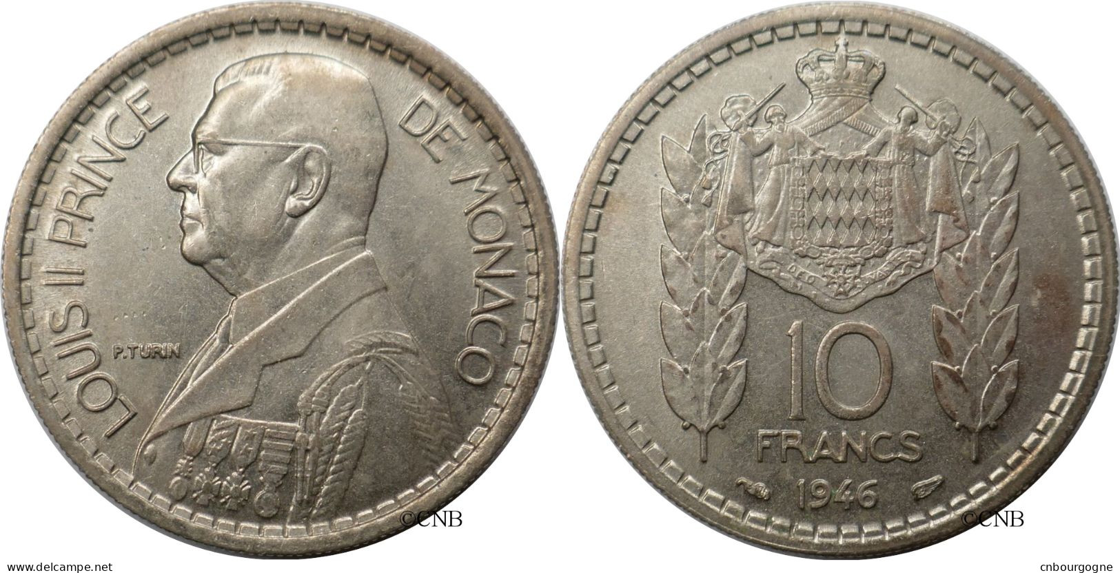 Monaco - Principauté - Louis II - 10 Francs 1946 - SUP/AU55 - Mon6760 - 1922-1949 Luigi II