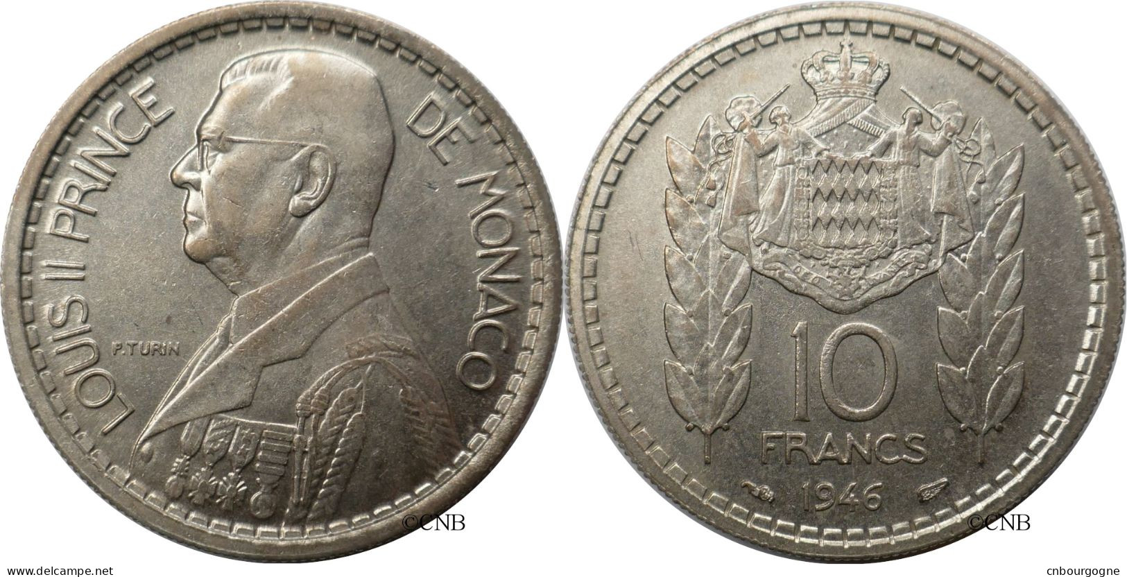 Monaco - Principauté - Louis II - 10 Francs 1946 - SUP/AU55 - Mon6761 - 1922-1949 Luigi II