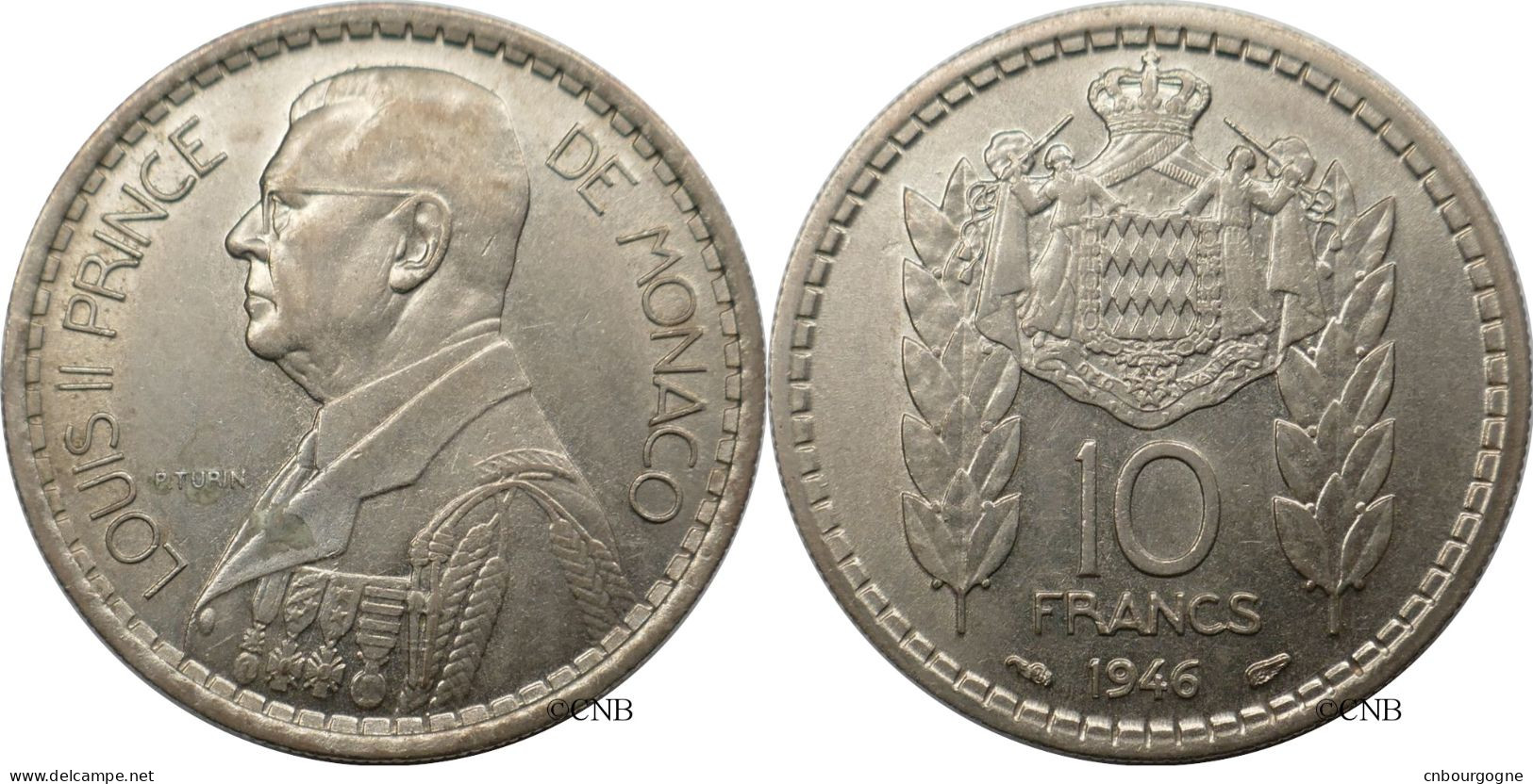 Monaco - Principauté - Louis II - 10 Francs 1946 - SUP/AU55 - Mon6762 - 1922-1949 Louis II.