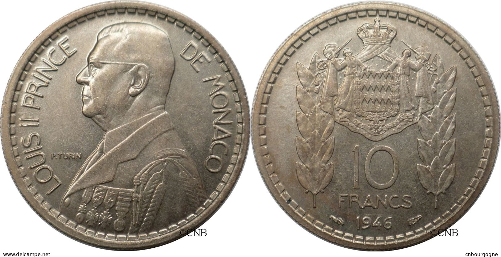 Monaco - Principauté - Louis II - 10 Francs 1946 - SUP/AU55 - Mon6763 - 1922-1949 Luigi II