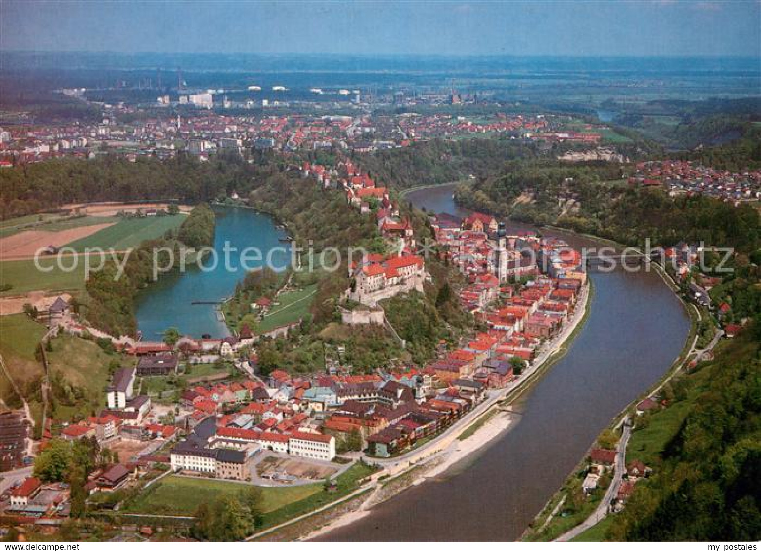 73725447 Burghausen Salzach Fliegeraufnahme Burghausen Salzach - Burghausen