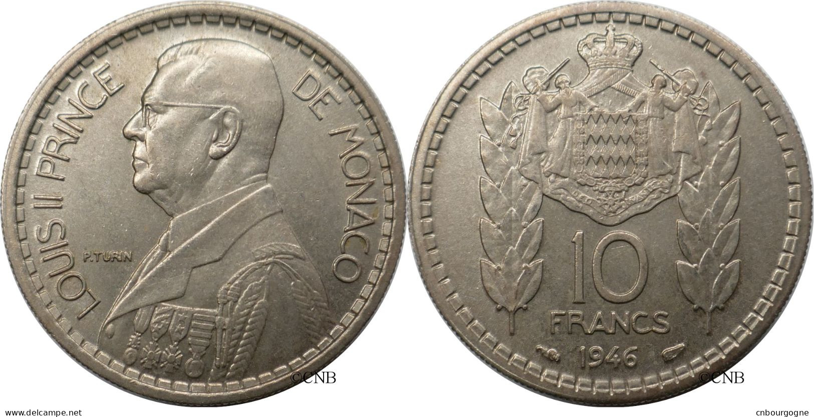 Monaco - Principauté - Louis II - 10 Francs 1946 - SUP/AU55 - Mon6764 - 1922-1949 Luigi II