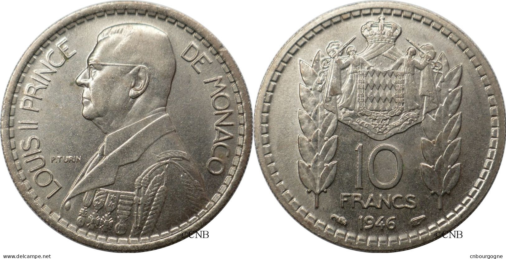 Monaco - Principauté - Louis II - 10 Francs 1946 - SUP/AU55 - Mon6765 - 1922-1949 Luigi II