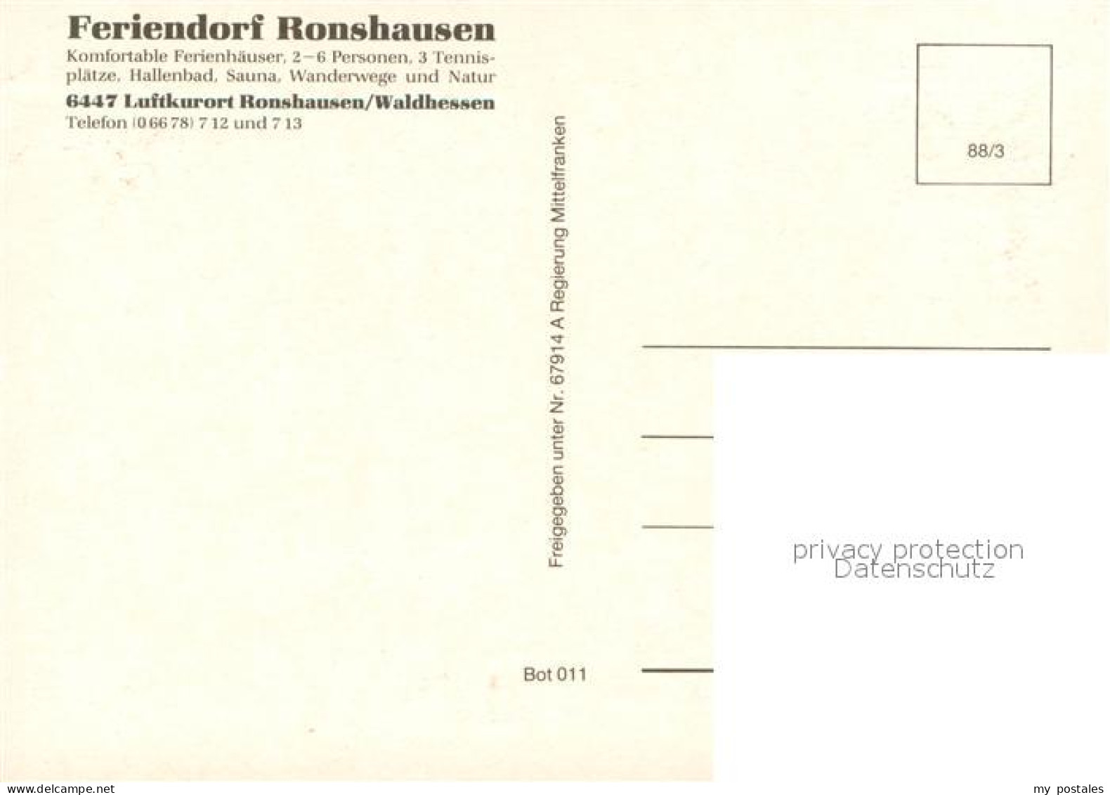 73725433 Ronshausen Feriendorf Ronshausen Fliegeraufnahme Ronshausen - Altri & Non Classificati