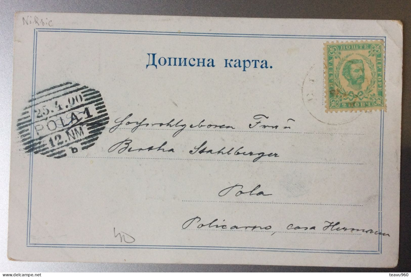 OLD POSTCARD MONTENEGRO CRNA GORA NIKSIC LITHO CARD LITHOGRAFIE AK CARTOLINA 1900 - Montenegro